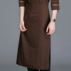 2025 Chinese elements  good fabric  cafe staff apron  chef apron discount Color color 2