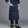 2022 Korea style solid color good fabric  cafe staff apron  chef apron discount