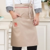 2022 fashion   good fabric solid color cafe staff halter apron long apron