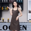 2025 fashion high quality candy color cafe staff halter apron long apron