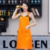 2025 fashion high quality candy color cafe staff halter apron long apron