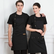 2025 fashion high quality Europe desgin cafe halter apron long apron