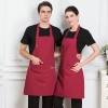 2022 fashion high quality Europe desgin cafe halter apron long apron