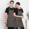 2022 fashion high quality Europe desgin cafe halter apron long apron
