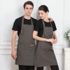 2025 fashion high quality Europe desgin cafe halter apron long apron