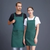 2022 fashion high quality Europe desgin water proof cafe halter apron long apron