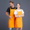 2022 fashion high quality Europe desgin water proof cafe halter apron long apron Color color 2