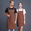 2025 fashion high quality Europe desgin water proof cafe halter apron long apron Color color 3