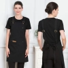 2022 fashion high quality Europe desgin pub waiter apron cafe halter apron long apron