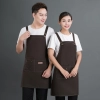 2022 fashion high quality Europe desgin denim pub waiter apron cafe halter apron long apron Color color 2