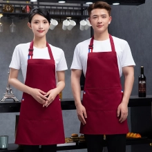 2025 fashion high quality Europe desgin wine color pub waiter apron cafe halter apron long apron