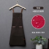 2025 high quality Europe new desgin wine color pub waiter apron cafe halter apron long apron
