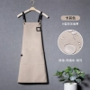 2022   Europe new desgin H style pub waiter apron cafe halter apron long apron