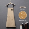 2022   Europe new desgin dessert store staff apron pub waiter apron cafe halter apron long apron