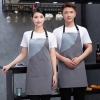 2025 hot sale  Europe new desgin patchwork dessert store staff apron with pocket  waiter apron cafe halter apron long apron