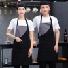 2025 hot sale  Europe new desgin patchwork dessert store staff apron with pocket  waiter apron cafe halter apron long apron