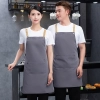 2025 hot sale  dessert store staff apron waiter apron cafe women halter apron custom logo Color color 3