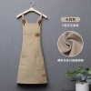 2025 hot sale  dessert store staff apron waiter apron fresh store halter apron custom logo Color color 4