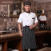 golden button summer chef uniform new chef jacket short sleeve