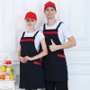 2022   dessert store staff apron cheap stripes waiter apron fresh store halter apron Color color 2