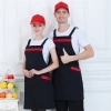 2025   dessert store staff apron cheap stripes waiter apron fresh store halter apron Color color 2