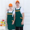 2022   dessert store staff apron cheap stripes waiter apron fresh store halter apron