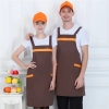 2025   dessert store staff apron cheap stripes waiter apron fresh store halter apron Color color 4