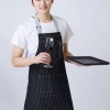 2022 denim  dessert store staff apron large pocket waiter apron fresh store halter apron Color color 1