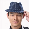 2025 denim stripes  dessert store staff apron cheap stripes waiter apron fresh store halter apron Color color 3