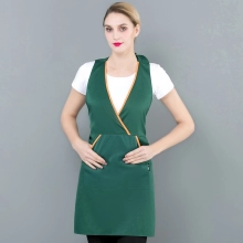 2025 cheap apron super market staff   fresh store cross halter apron