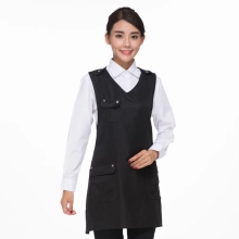 2025 hot sale super market staff  fresh vegetable store patchwork halter short apron
