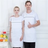 2025 europe style canvas long halter apron super market vegetable store halter  apron pub apron