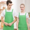 2022 candy color cheap long  halter apron super market vegetable store milk tea store  pub apron Color color 3