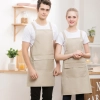 2022 candy color cheap long  halter apron super market vegetable store milk tea store  pub apron