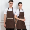 2025 cheap long  halter apron super market vegetable store milk tea apron Color color 1