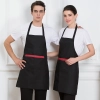 2022 cheap long  halter apron super market vegetable store milk tea store  bar  apron Color color 2