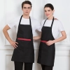 2025 cheap long  halter apron super market vegetable store milk tea apron Color color 2
