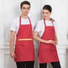 2022 cheap long  halter apron super market vegetable store milk tea store  bar  apron