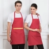 2025 cheap long  halter apron super market vegetable store milk tea apron