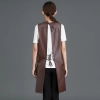2025 PU leather halter apron meat  market vegetable store milk tea apron