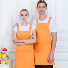2025 Russia design halter apron meat vegetable store milk tea apron wholesale