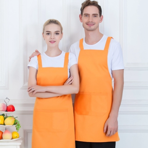 2025 Russia design halter apron meat vegetable store milk tea apron wholesale