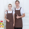 2022 America design halter apron vegetable store milk tea apron friut shop apron discount