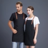 2022 Europe cross neck halter apron vegetable store milk tea apron friut shop apron