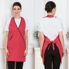2025 Europe cross neck halter apron vegetable store milk tea apron friut shop apron