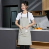 2022 Europe cross neck halter apron vegetable store  friut shop household apron