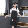 2025 upgrade canvas  fabric baker apron waiter apron household long apron Color color 2