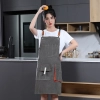 2022 upgrade canvas  fabric baker apron waiter apron household long apron Color color 5