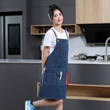 2022 upgrade canvas  fabric baker apron waiter apron household long apron