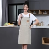 2022 upgrade Europe design canvas  baker apron waiter apron household apron Color color 2